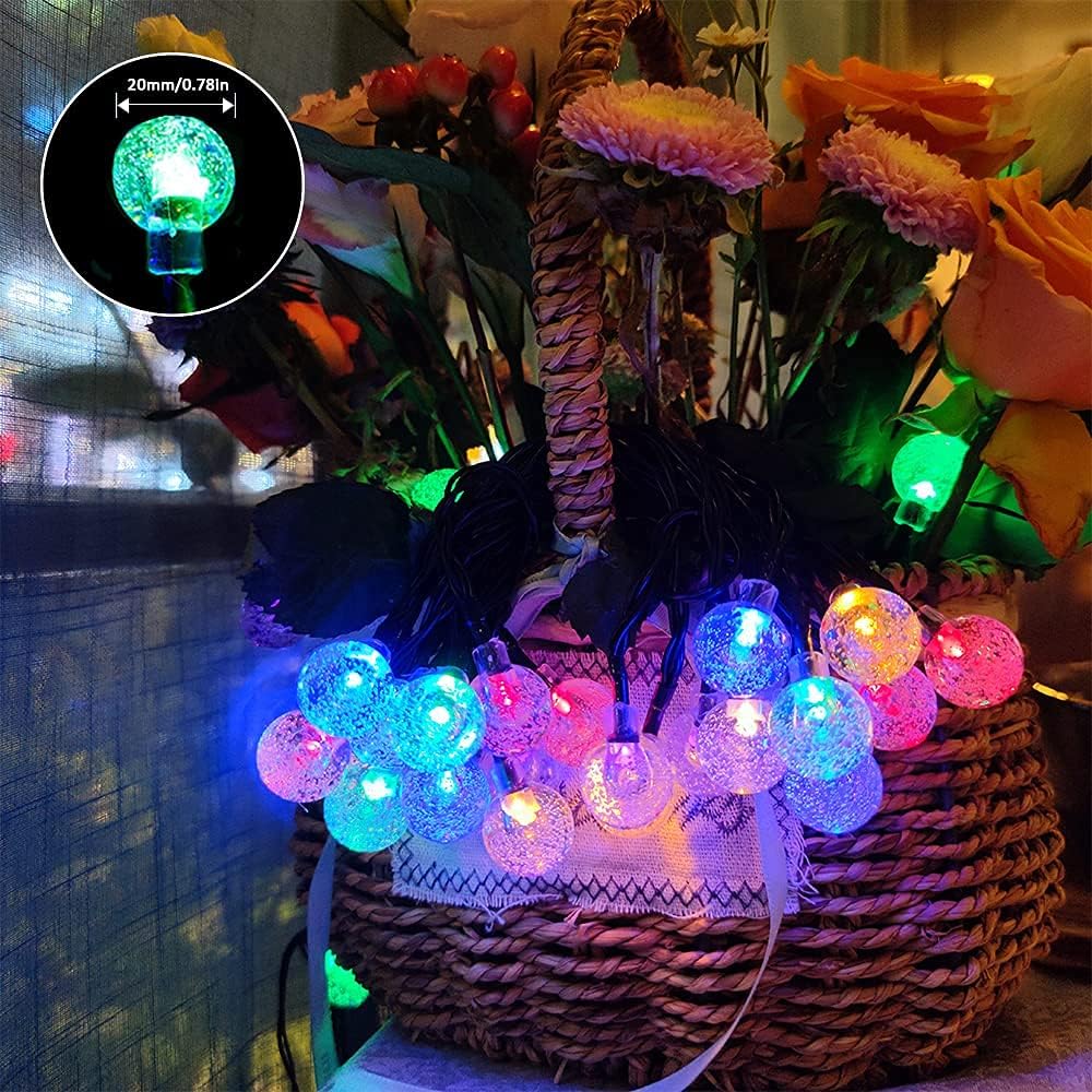 Bolas de Navidad RGB 11M 60 LEDs 8 Modos Impermeables