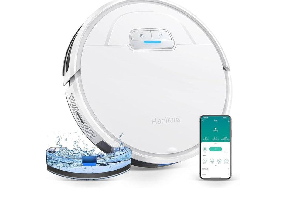 3 HONITURE Robot Aspirador y Fregasuelos, G20 4000pa Succión,3 en 1