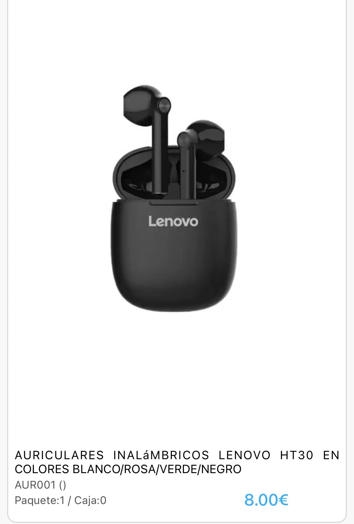 Auriculares Lenovo ht30
