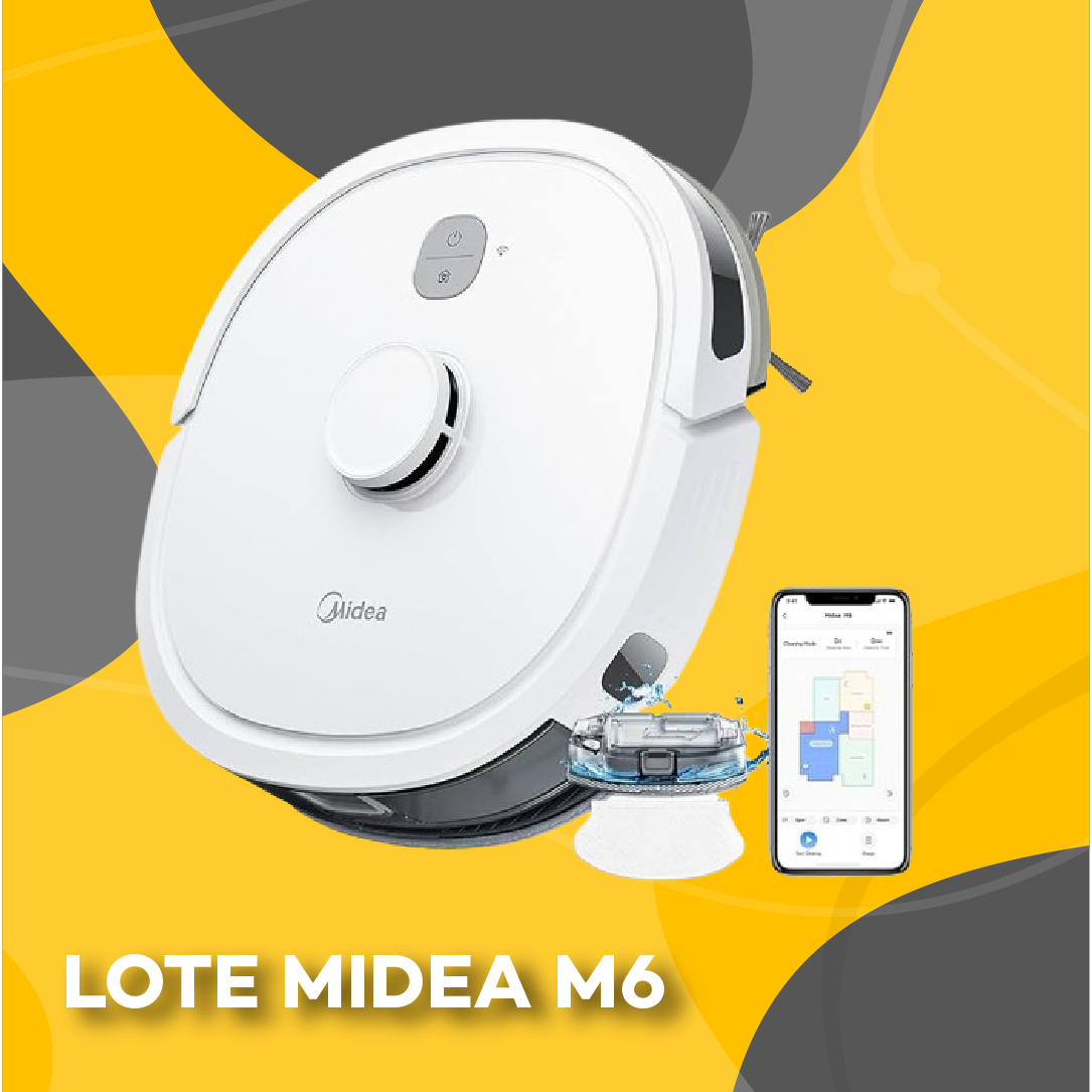 Lote de Robot Midea M6 Aspirador y Fregasuelos