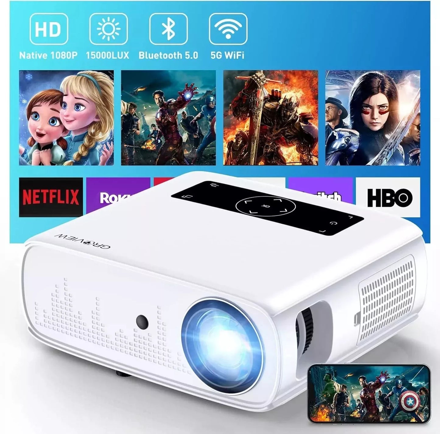 WIFI PROJECTOR JQ818C