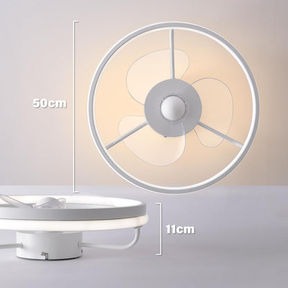 Ventilador de Techo con Iluminación, 50CM 35W Lámpara de Techo con Ventilador LED