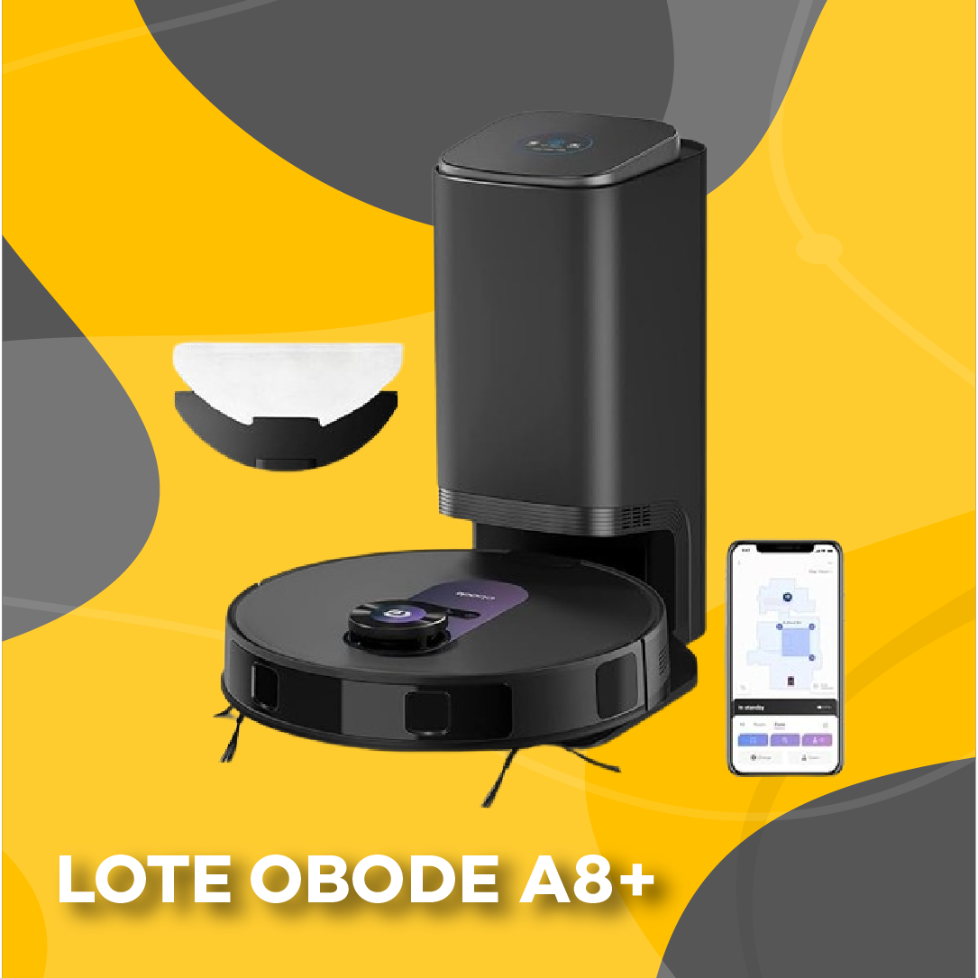 Lote Robot Obode A8+ Aspirador y Fregasuelos