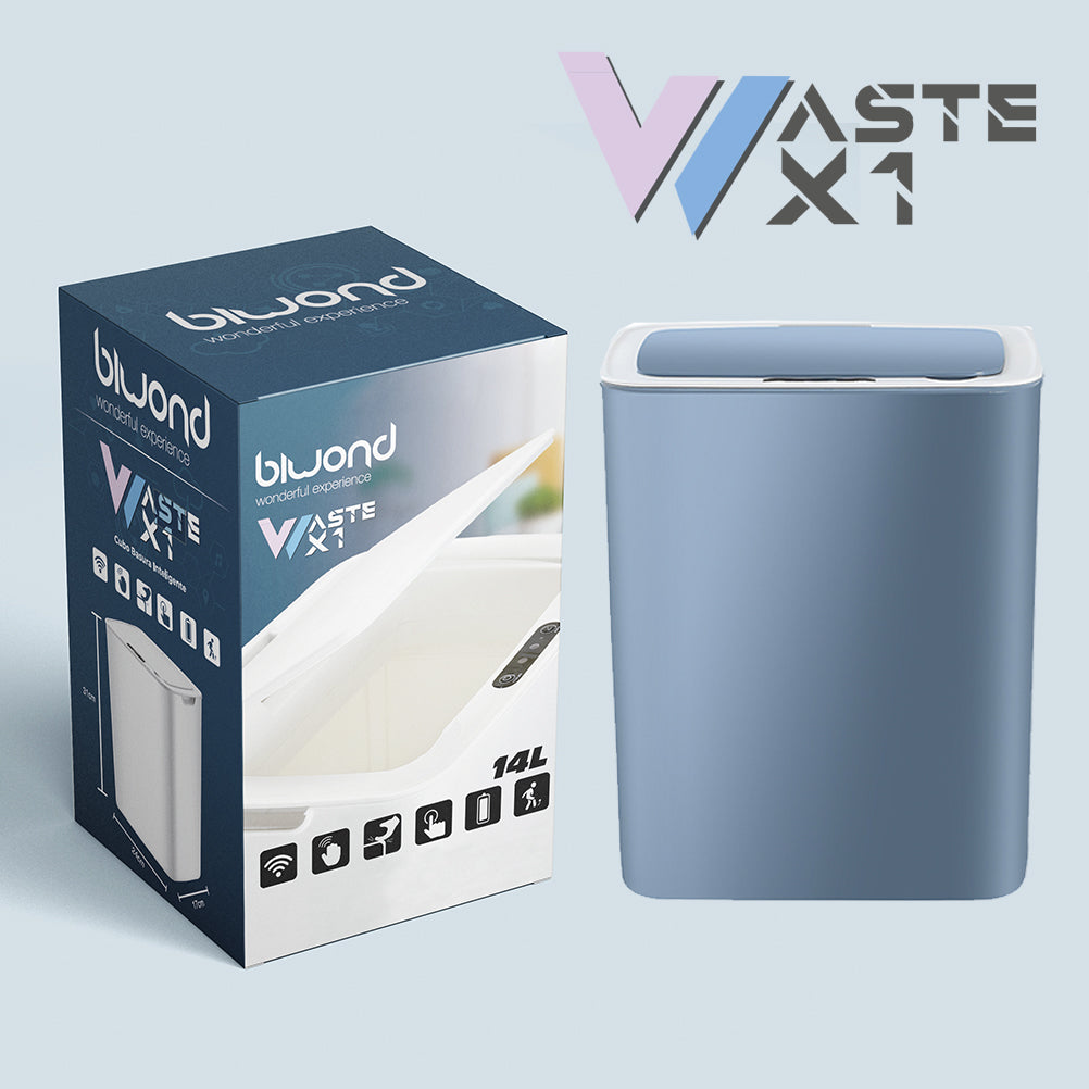 CUBO BASURA INTELIGENTE SENSOR 14L WASTE X1