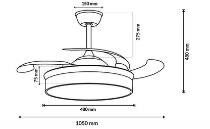 VENTILADORE DE TECHO MIMOTEC 40W